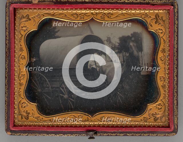 Untitled (Covered Wagon), 1856. Creator: Unknown.
