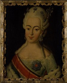 Portrait of Grand Duchess Natalia Alexeyevna of Russia (1755-1776), Princess Wilhelmina Louisa of He Artist: Anonymous  