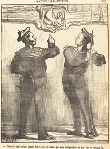 Nous ne nous serions jamais douté tout de même..., 1870. Creator: Honore Daumier.