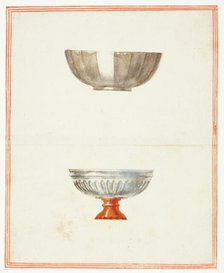 Two Fluted Bowls, One on Base, n.d. Creator: Giuseppe Grisoni.