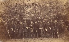 General McClellan and Staff, ca. 1863. Creator: Attributed to Alexander Gardner.