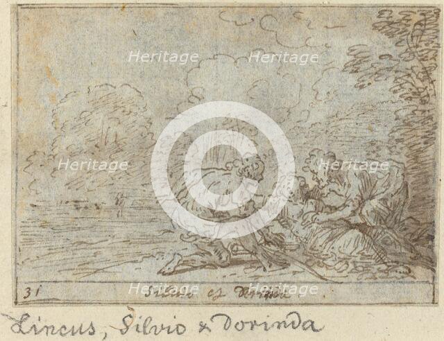 Linco, Silvio and Dorinda, 1640. Creator: Johann Wilhelm Baur.