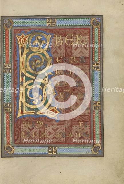 Decorated Incipit Page; Gospel Book, about 1120-1140. Creator: Unknown.