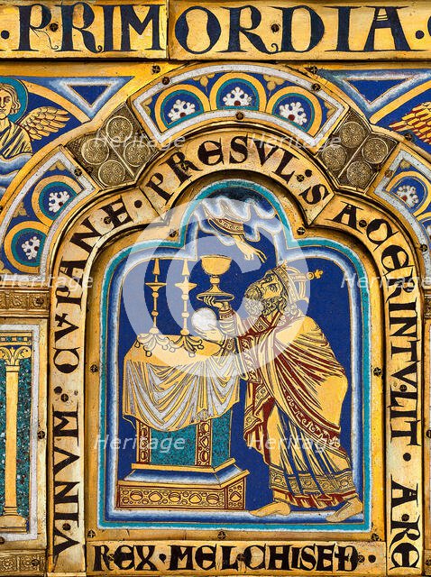 The Verdun Altar: Melchizedek, 1181. Creator: Nicholas of Verdun (ca 1130/40-after 1205).