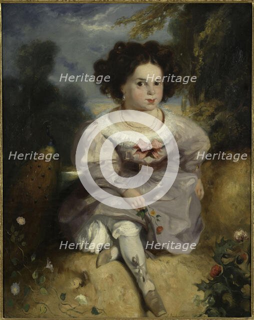 Léopoldine Hugo at the Age of 4, c. 1828. Creator: Boulanger, Louis Candide (1806-1867).