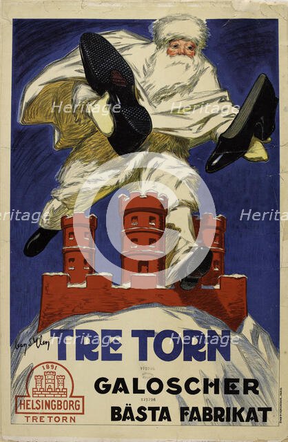 Tre Torn galoscher, 1920s. Creator: D'Ylen, Jean (1886-1938).