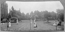 St Marylebone Infirmary, London: nurses playing tennis, 1906 (1912). Creator: Unknown.
