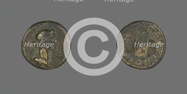 Coin Depicting Bust of Dionysos, 3rd century CE. Creator: Unknown.