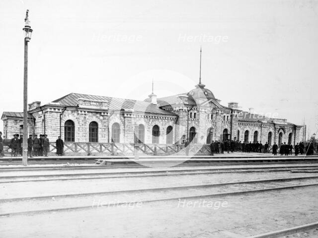 The Terminal at Sliudianka Station, 1900-1904. Creator: Unknown.