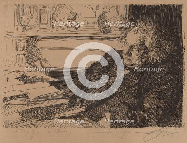 Ernest Renan, 1892. Creator: Anders Leonard Zorn.