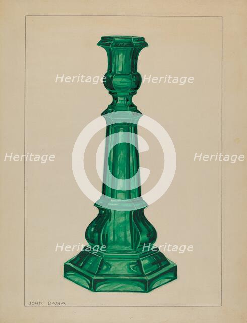Candlestick, c. 1937. Creator: John Dana.