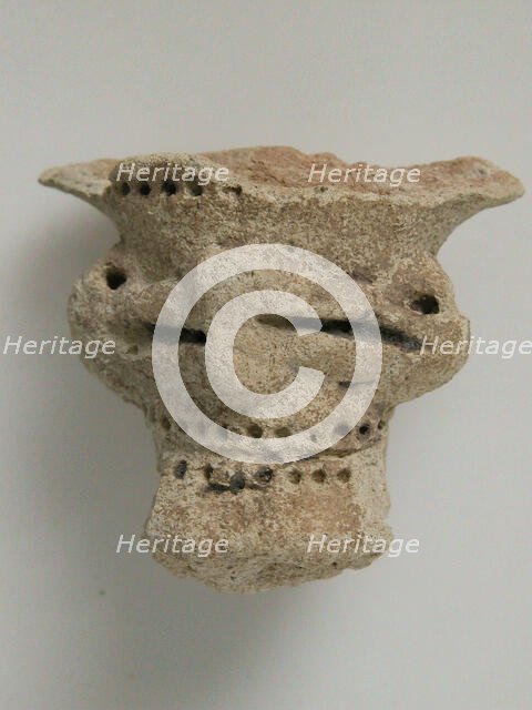 Head, Coptic, 4th-7th century. Creator: Unknown.