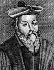 Michel Nostradamus (1503-1556), French physician and astrologer, 17th century. Artist: Unknown
