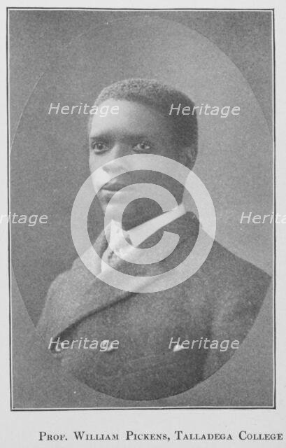 Typical  makers of evidence on the race problem- Prof. William Pickens, Talladega College, 1909. Creator: Unknown.