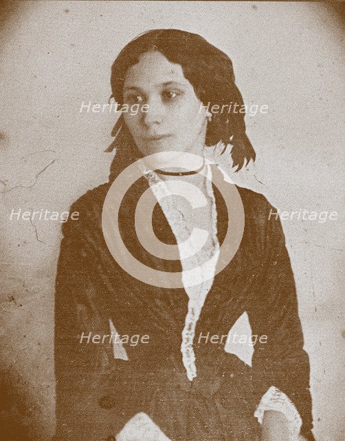 Elena Alexandrovna Denisyeva (1826-1864), ca 1860. Artist: Anonymous  