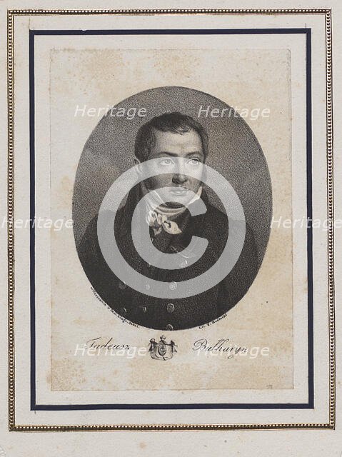 Portrait of the author Faddei Bulgarin (1789-1859), 1832. Creator: Kostecki, Franciszek (active 1819-1831).