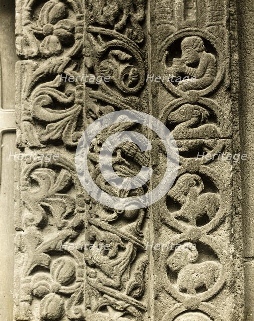Ely Cathedral: Prior's Door, Side Details, c. 1891. Creator: Frederick Henry Evans.