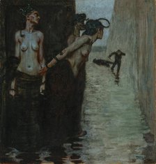 The murderer, 1891. Creator: Stuck, Franz, Ritter von (1863-1928).