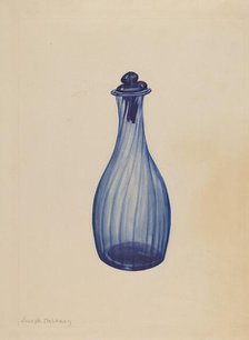 Bottle for Toilet Water, c. 1940. Creator: Joseph Delaney.