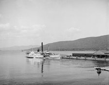 Str. Horicon leaving dock, Lake George, N.Y., c1904. Creator: Unknown.