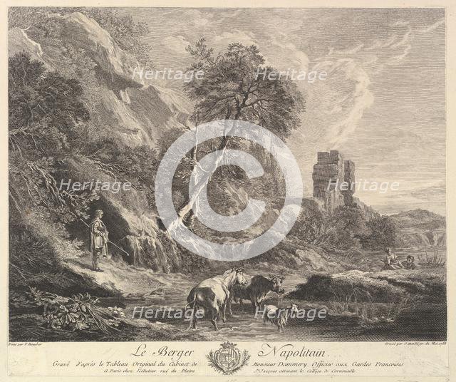 Neapolitan Shepherd, 1758. Creator: Jean Daullé.