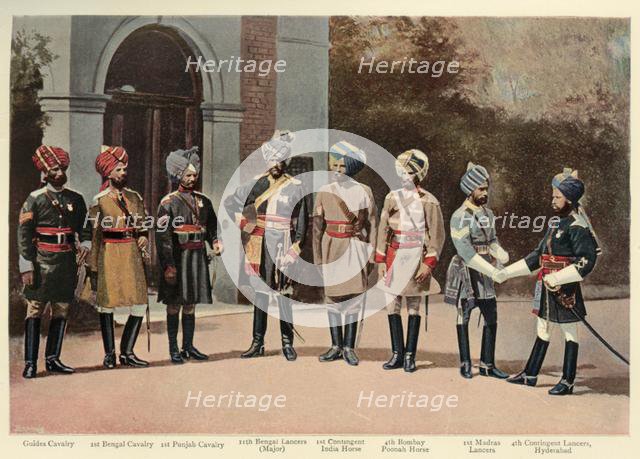 'Types of Indian Cavalry', 1901. Creator: Gregory & Co.