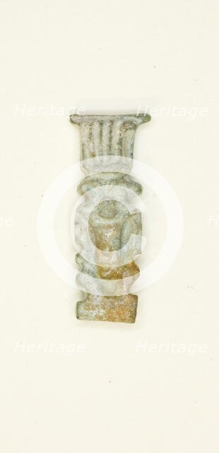 Amulet of the God Bes, Egypt, Late Period, Dynasty 26-31 (664-332 BCE). Creator: Unknown.