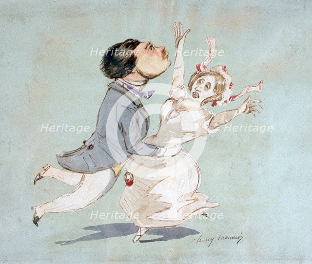 'A Couple', c1825-1877. Artist: Henry Bonaventure Monnier