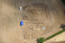 Excavation of Roman villa complex, Rutland, East Midlands, 2022. Creator: Damian Grady.