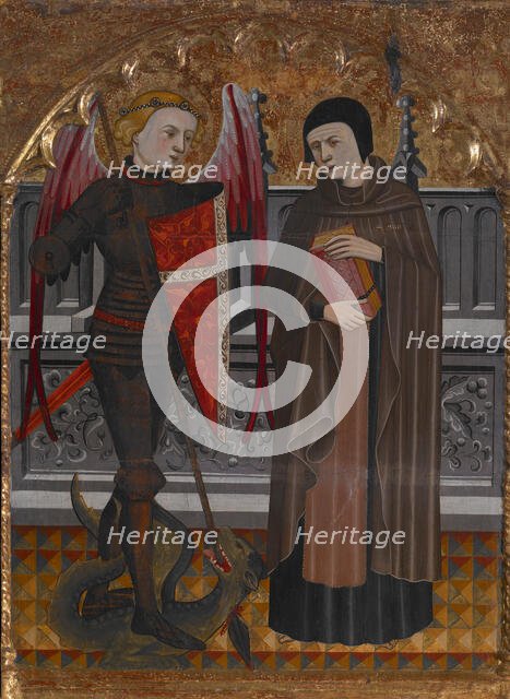 St Michael and St Amador, about 1410. Creator: Pere Vall.