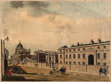 Royal Naval Hospital, Greenwich, a distant three-quarter view of the Hall and Chapel..., 1786. Creator: Charles White.