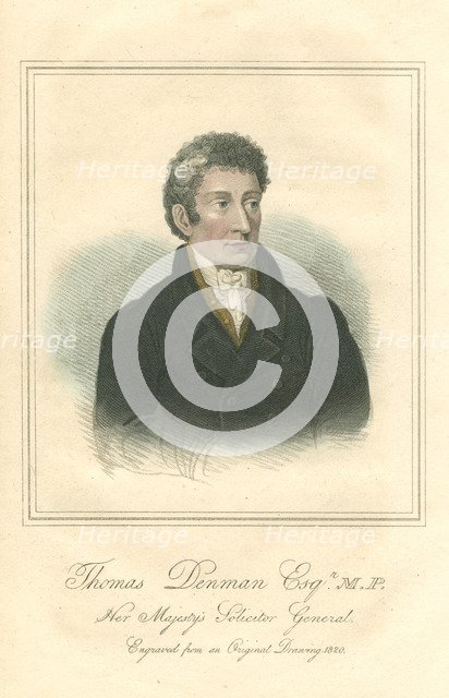 Thomas Denman, lst Baron Denman, 1820. Artist: Anon