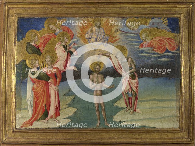 The Baptism of Christ (Predella Panel), 1454. Artist: Giovanni di Paolo (ca 1403-1482)