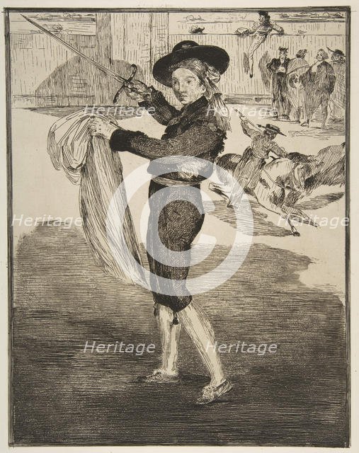 Mlle. Victorine in the Costume of an "Espada", 1862. Creator: Edouard Manet.