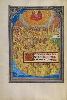 Male Martyrs and Saints Worshiping the Lamb of God; Spinola Hours, about 1510-1520. Creator: Master of James IV of Scotland.