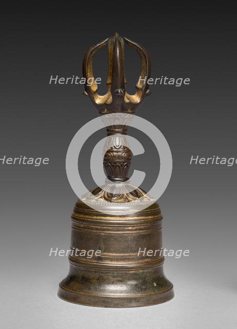 Five-pronged Vajra Bell (Gokorei), c. 1300-1333. Creator: Unknown.