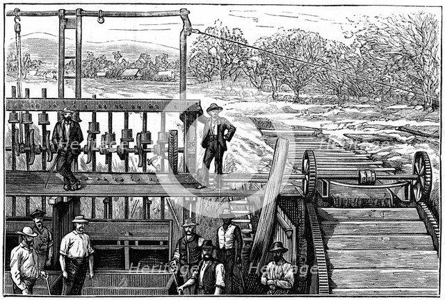 De Kaap goldfields, Transvaal, South Africa, 1887.  Artist: Anon