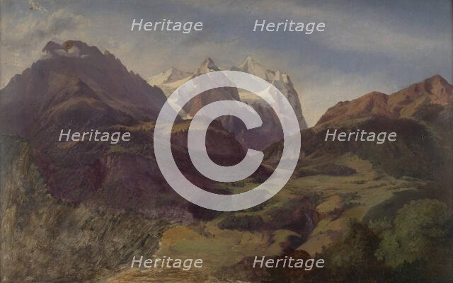 Bavarian Alps, 1873. Creator: Johan Knutson.