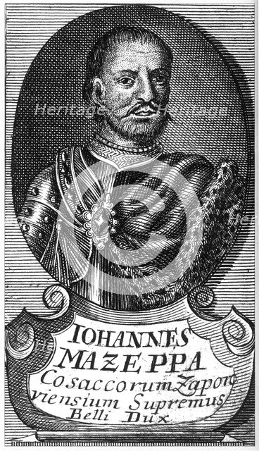 Portrait of the Hetman Ivan Mazepa (1639-1709), Early 18th cen.. Artist: Anonymous  