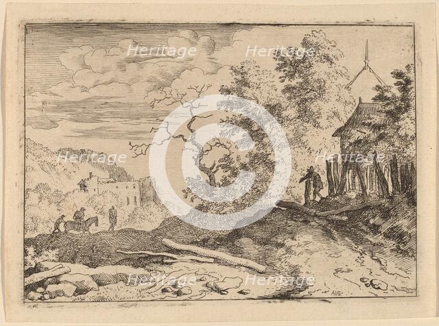 Hut with the Remains of a Hedge, probably c. 1645/1656. Creator: Allart van Everdingen.