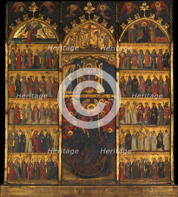 The Trinity Adored by All Saints. Creator: Spanish Painter (ca. 1400).