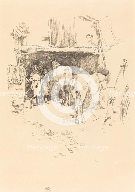 The Smith's Yard, 1895. Creator: James Abbott McNeill Whistler.