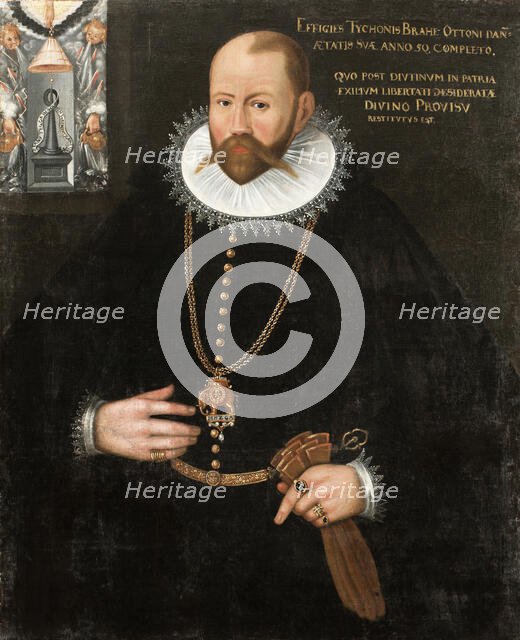 Portrait of Tycho Brahe (1546-1601), 1596. Creator: Anonymous.