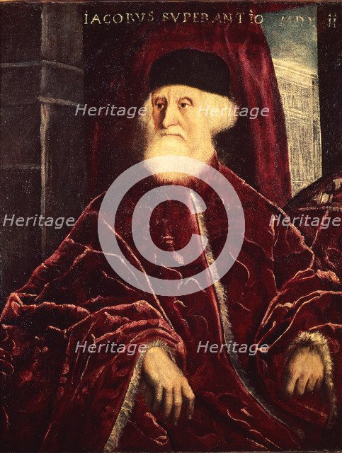  'Portrait of the attorney James Saranzo', painting by Tintoretto.