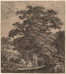 Landscape with Nudes Boarding a Boat, 1799. Creator: Carl Wilhelm Kolbe the elder.