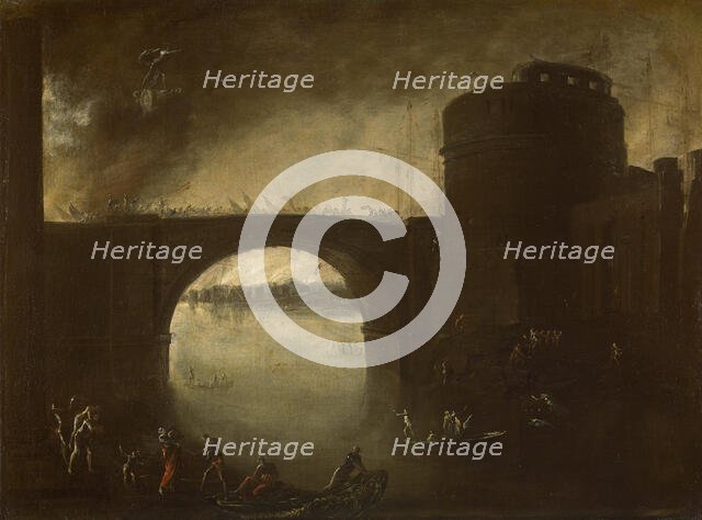 The conquest of Troy, c.1639. Creator: Tassi, Agostino (1578-1644).