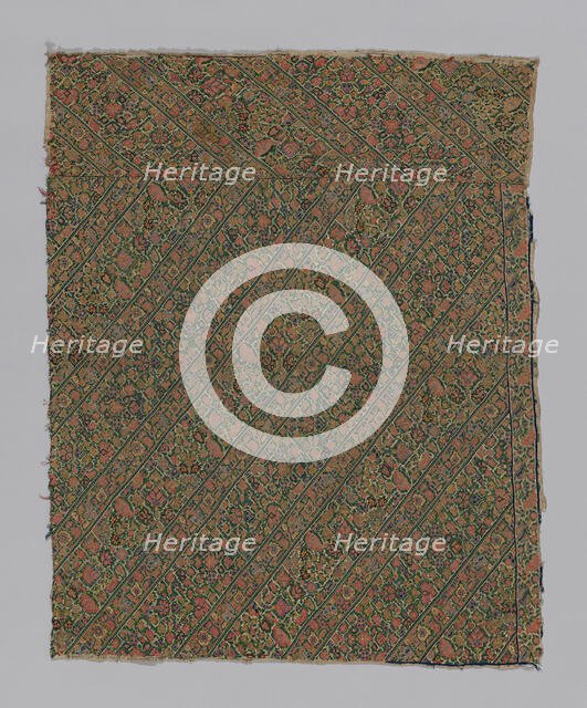 Fragment (Dress Fabric), Persia, 18th century. Creator: Unknown.