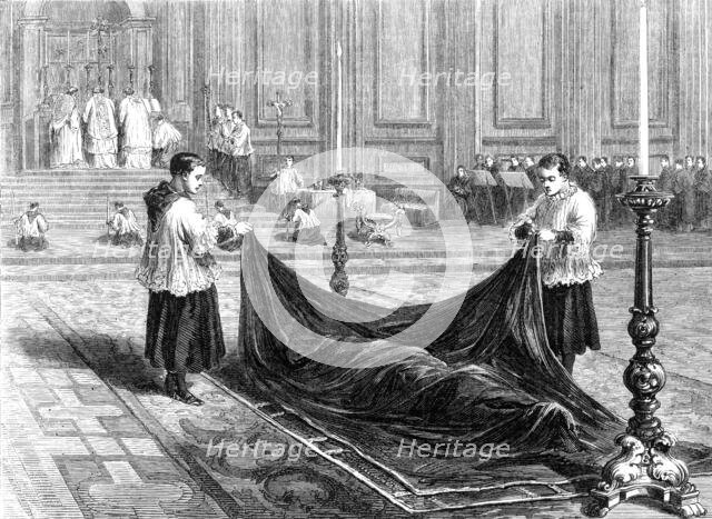 Reception of a Benedictine monk in St. Paul's Church at Rome, 1870. Creator: Unknown.