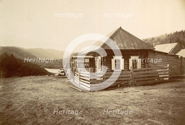 Fir house in the village of Beloretsky, 1909. Creator: Nikolai Georgievich Katanaev.