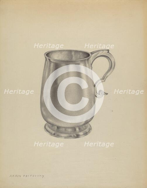 Silver Mug, c. 1937. Creator: Aaron Fastovsky.